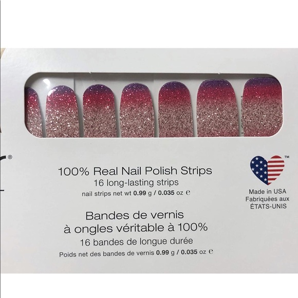 Color Street Nuclear Fushsian nail polish strips